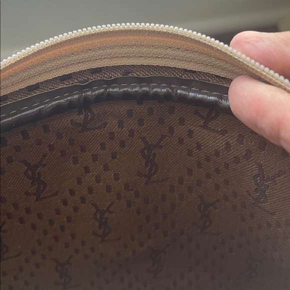 YSL Chocolate Brown Vintage Clutch. B61 - Picture 3 of 12
